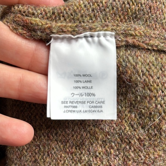 J. Crew Brown Wool Full Zip Sweater - Picture 8 of 10
